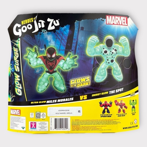 Heroes of Goo Jit Zu Marvel Glow Surge Spider-Verse Super Collider Pack - Picture 2 of 4